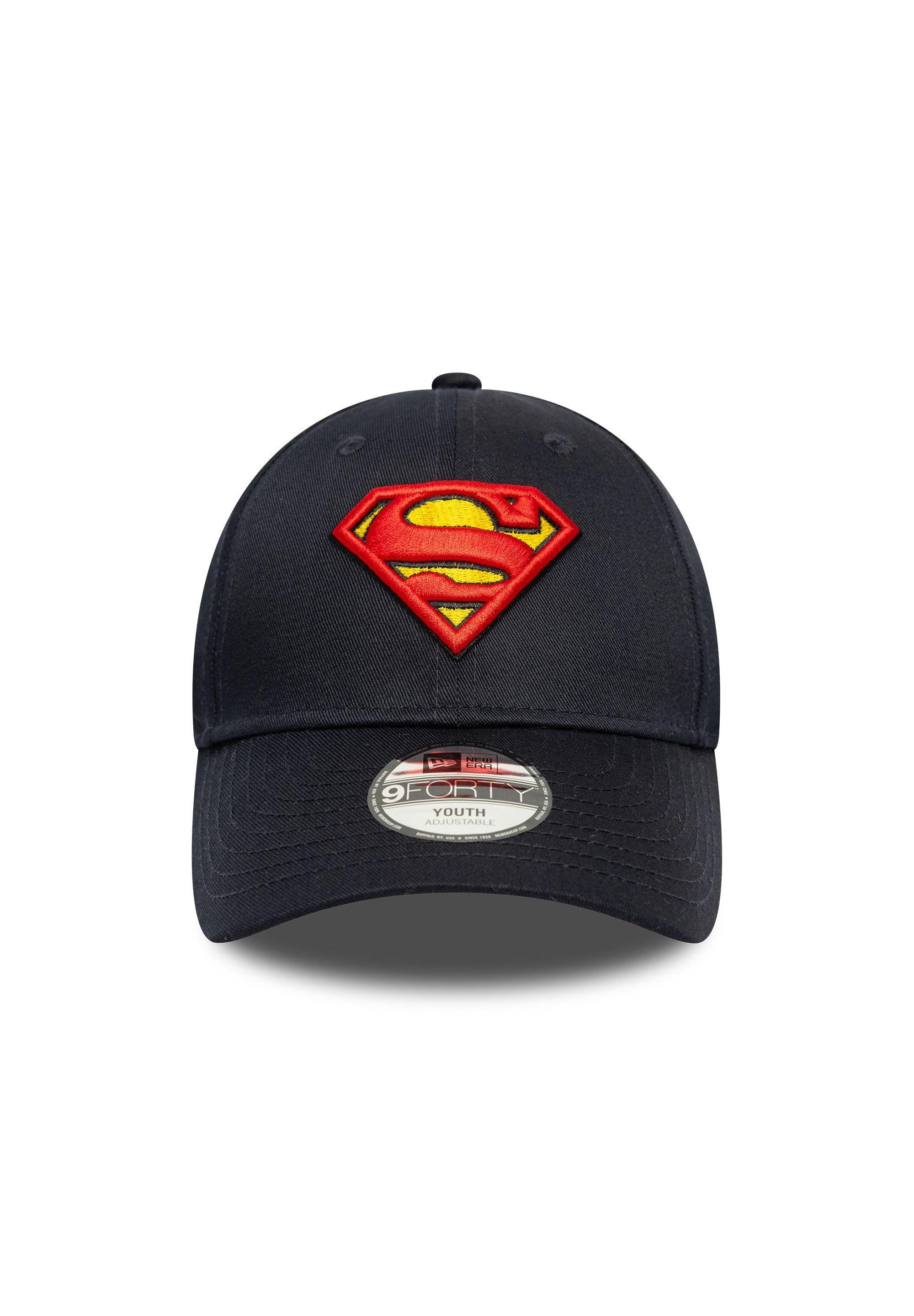 New Era Baseball Cap Superman Logo Kids 9Forty Youth Cap New Era Schwarz (1-St)