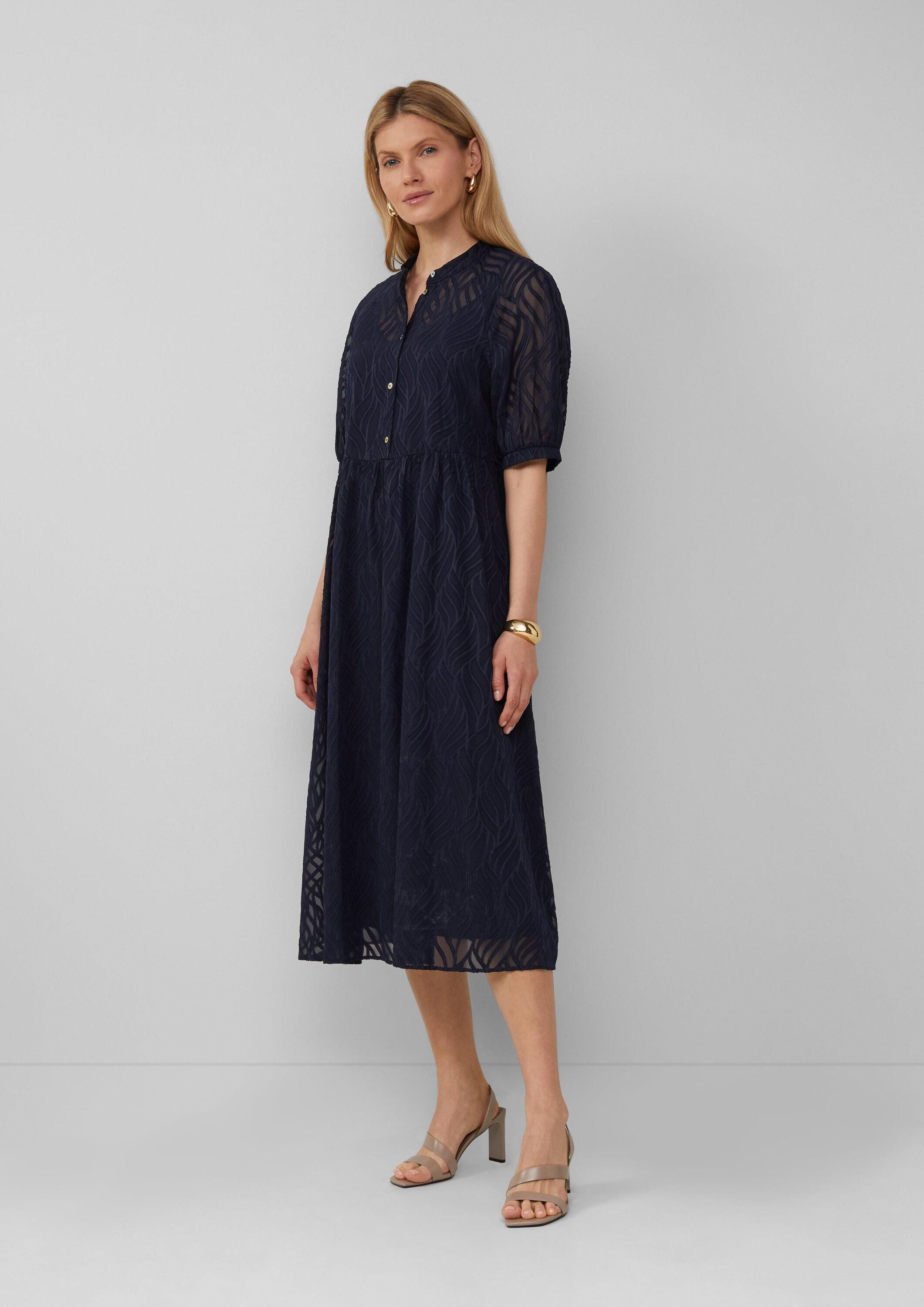 s.Oliver Midikleid Kleid Semitransparentes Maxikleid mit günstig online kaufen