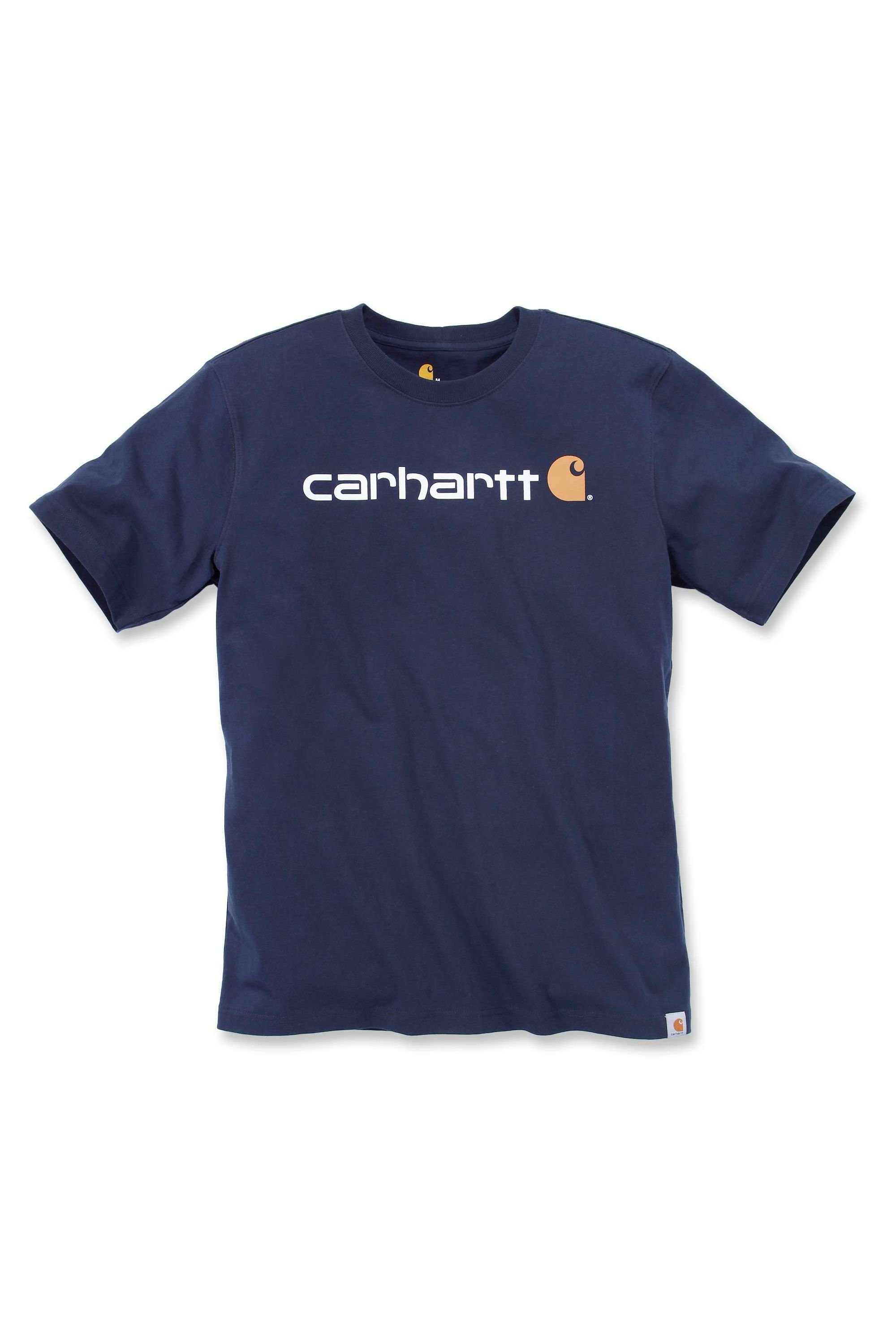 Carhartt T-Shirt Carhartt CORE LOGO T-SHIRT S/S 103361 (1-tlg) navy