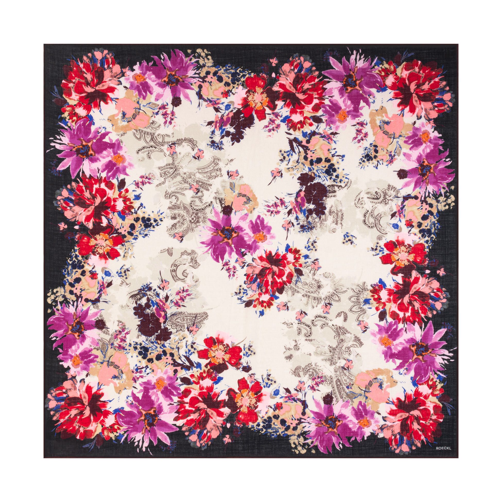 Roeckl Halstuch BLOOMING HARMONY, Weiches Kaschmirtuch