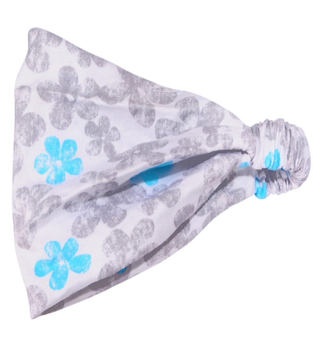 La Bortini Bandana Baby Kopftuch Sommer Mütze mit Blumen Tuch, aus reiner Baumwolle, 40 41 42 43 44 mit Blumen Muster