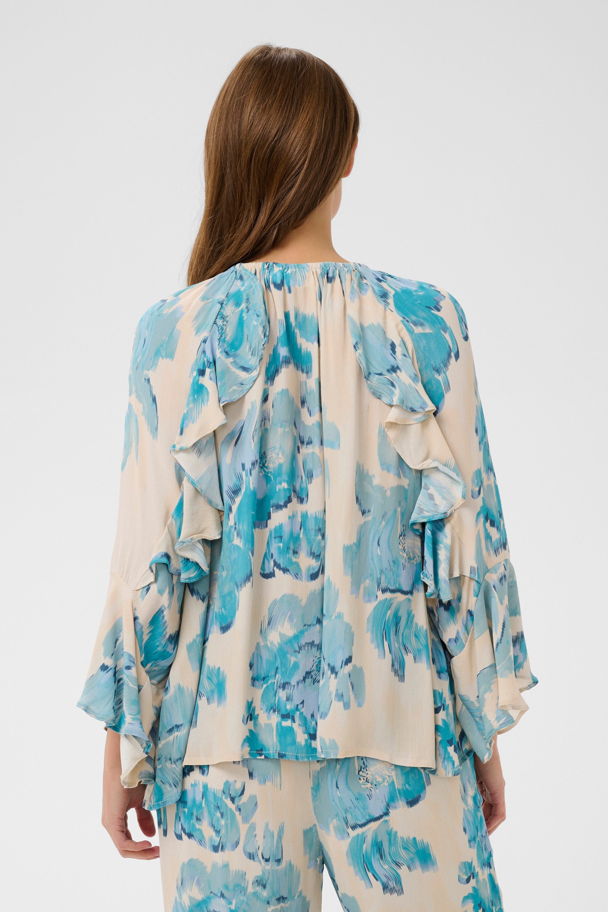 Saint Tropez Kurzarmbluse Kurzarm-Bluse PollyanaSZ
