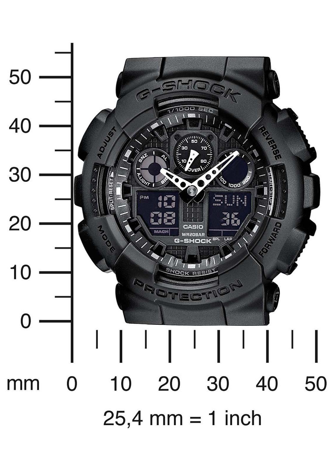 Chronograph G-SHOCK GA-100-1A1ER CASIO