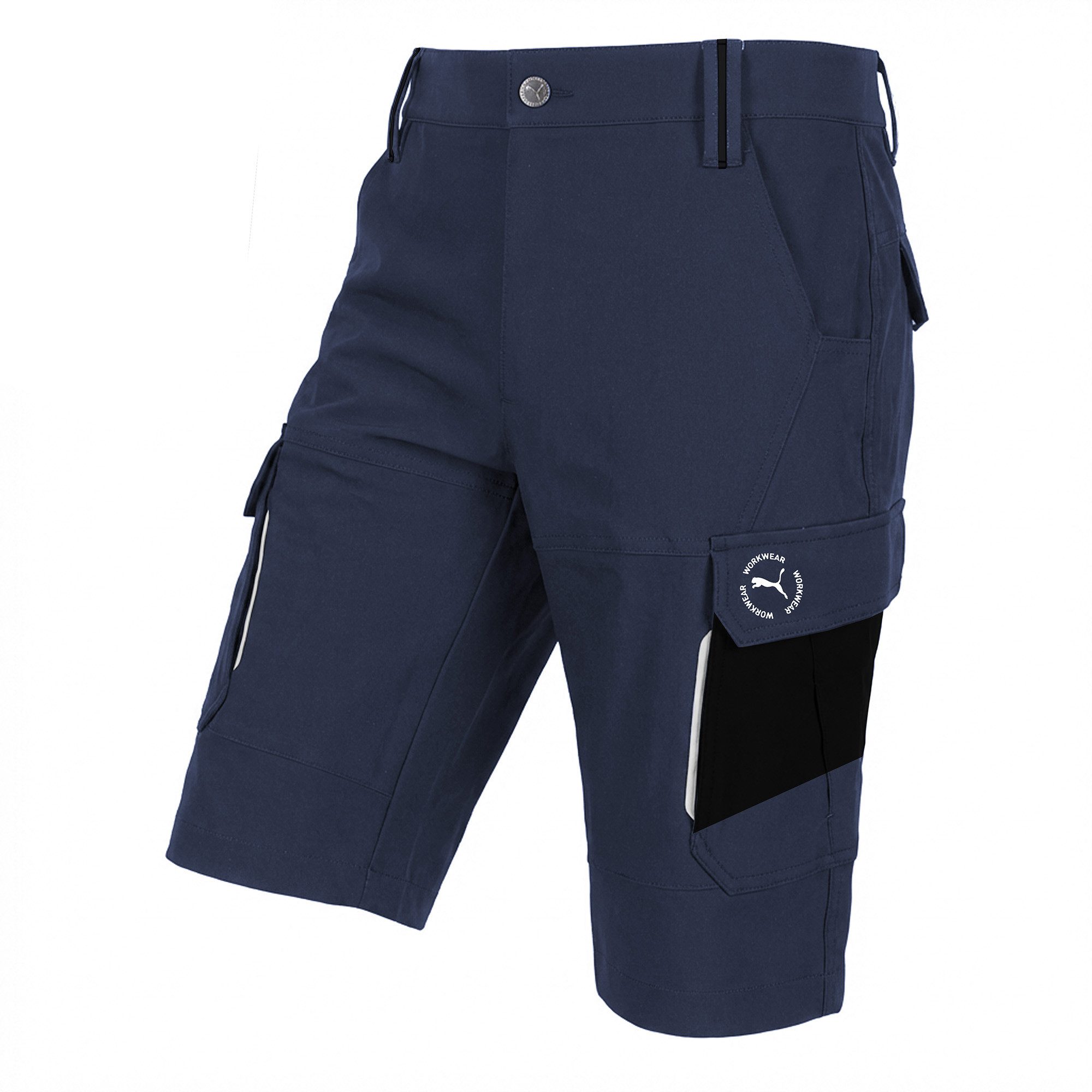 PUMA Workwear Arbeitsshorts Kurze Arbeitshose Herren - Mit 4-Wege Stretch - Erhöhtes Rückenteil Robust mit verstärkten Taschen durch 100% Nylon - Gummizug im Bund