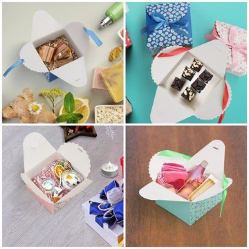 Belle Vous Geschenkbox 20 Stück Geschenkbox Set - Quadratische Wellpappschachteln - 15x15x9cm, 20 Stück Geschenkbox Set - Quadratisch gewellt - 15x15x9cm