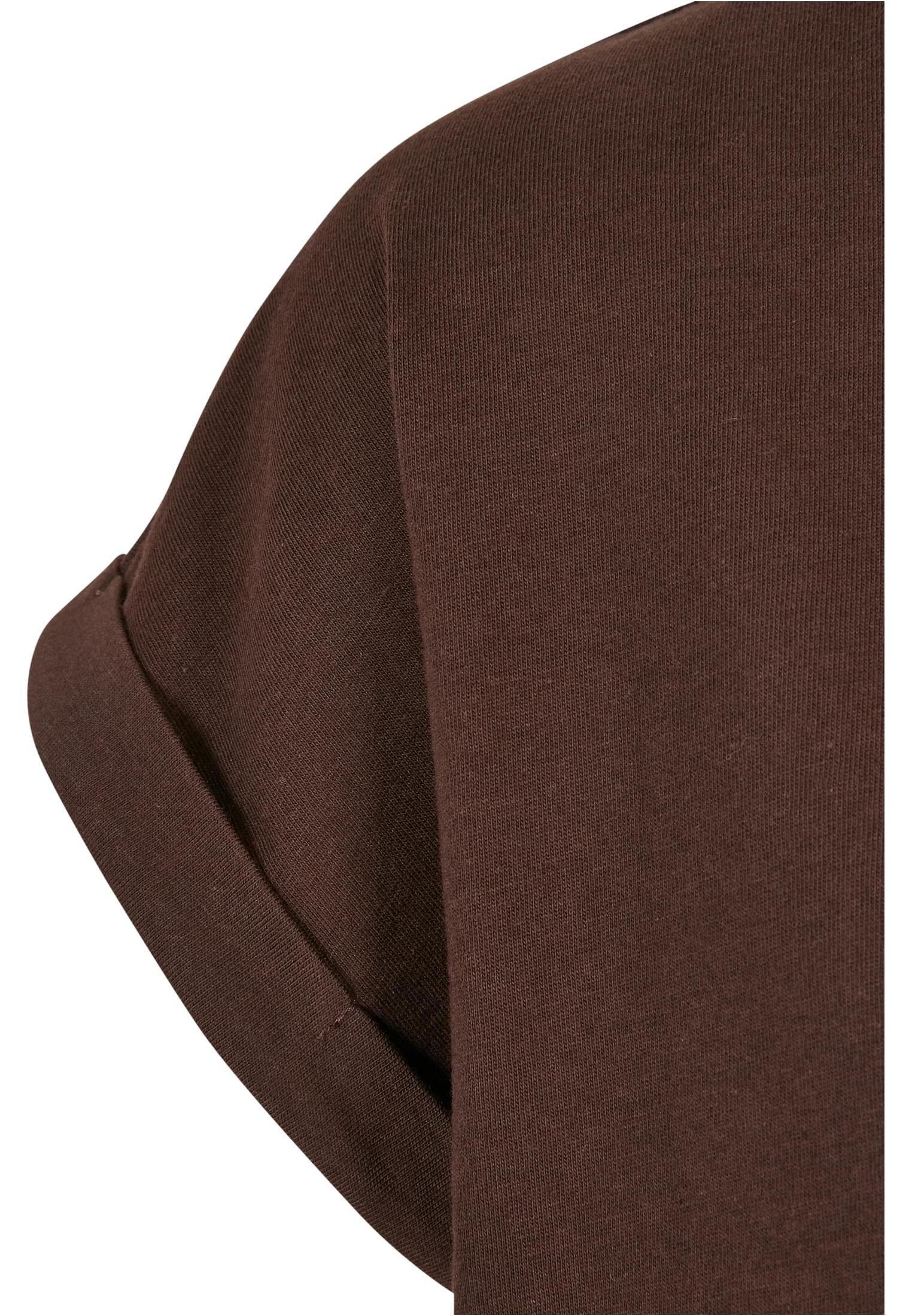 Damen Organic brown Shoulder Ladies Extended Tee CLASSICS URBAN (1-tlg) Kurzarmshirt