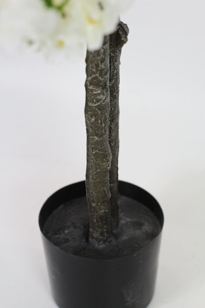 Kunstpflanze Künstlicher Kirschbaum Blüten Baum Kunstbaum Deko weißer Kirschblütenbaum, Arnusa, Höhe 120 cm, Fertig im Topf