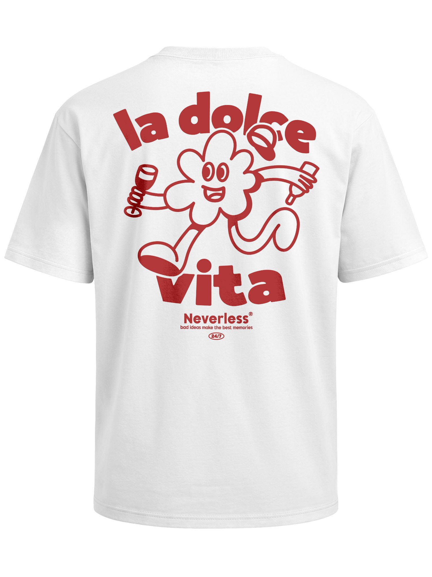 Oversize-Shirt Herren T-Shirt - La dolce Vita - Oversized Relaxed Fit Sommer Fashion