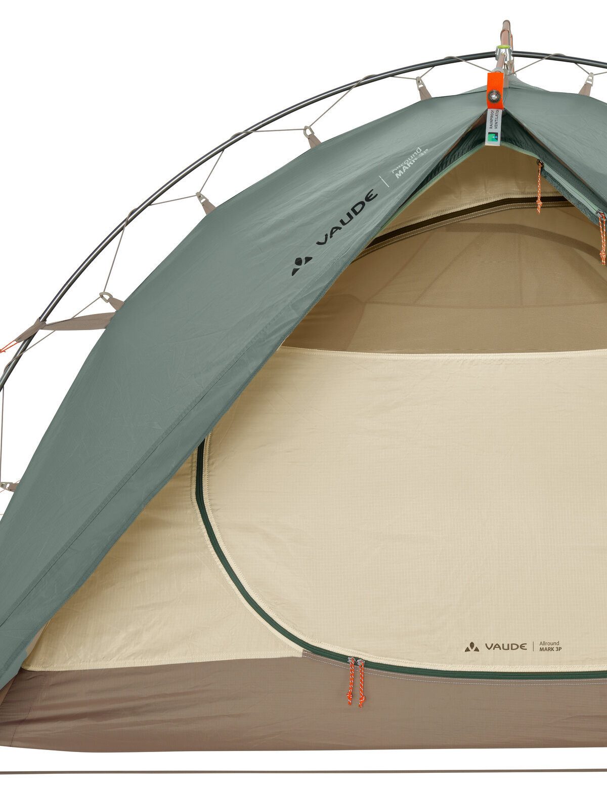 VAUDE Gruppenzelt Allround Mark 3P, Personen: 3 (Set, 1 tlg., mit Transporttasche)