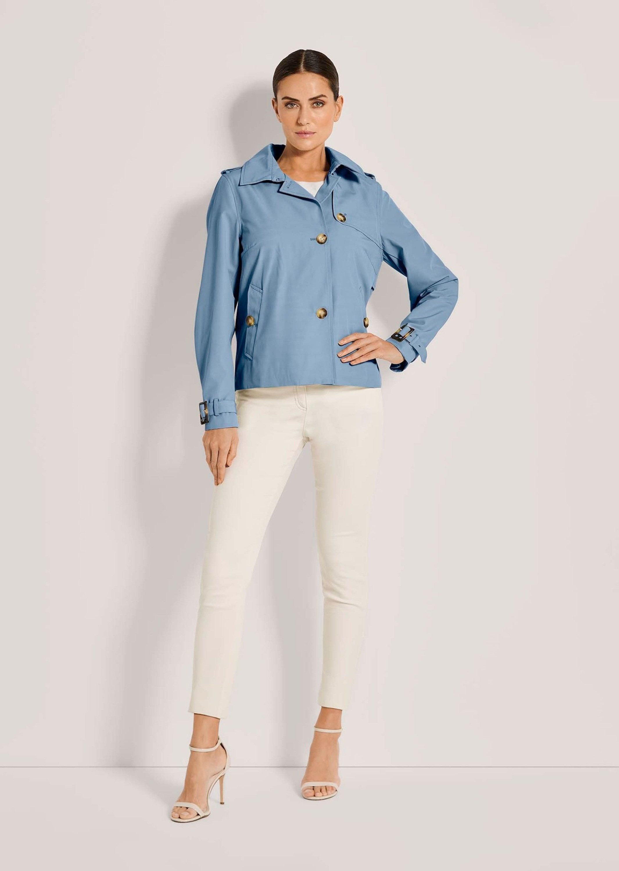 MADELEINE Trenchcoat Verkürzte Trenchjacke mit Taschen Sommerlicher Trench- günstig online kaufen