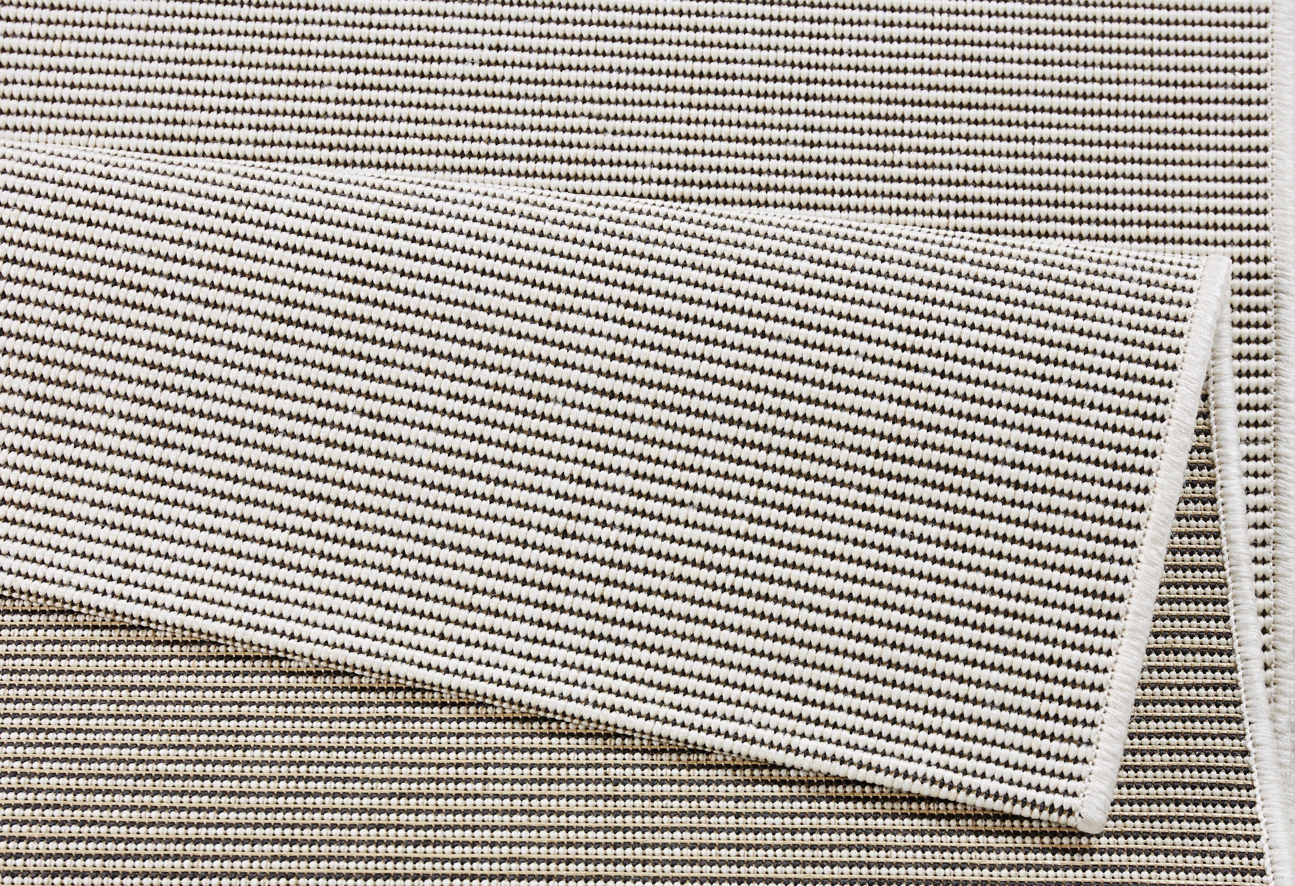 mm, rechteckig, Wohnzimmer, Höhe: Teppich, NORTHRUGS, Unifarben, Kurzflor, Modern, Teppich Match, In-& 8 creme Balkon Outdoor,