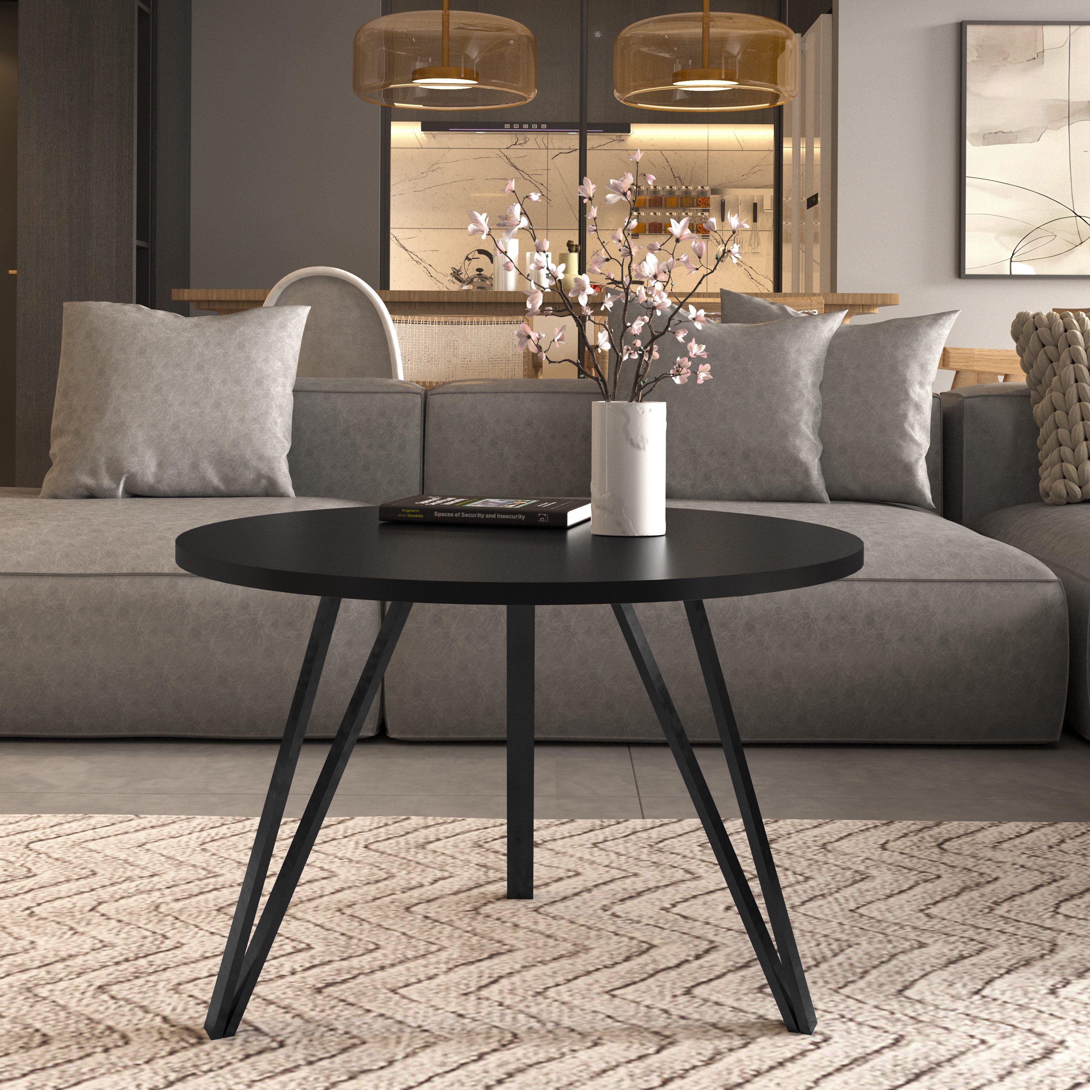 Design Möbel Couchtisch Moderner Runder Couchtisch günstig online kaufen