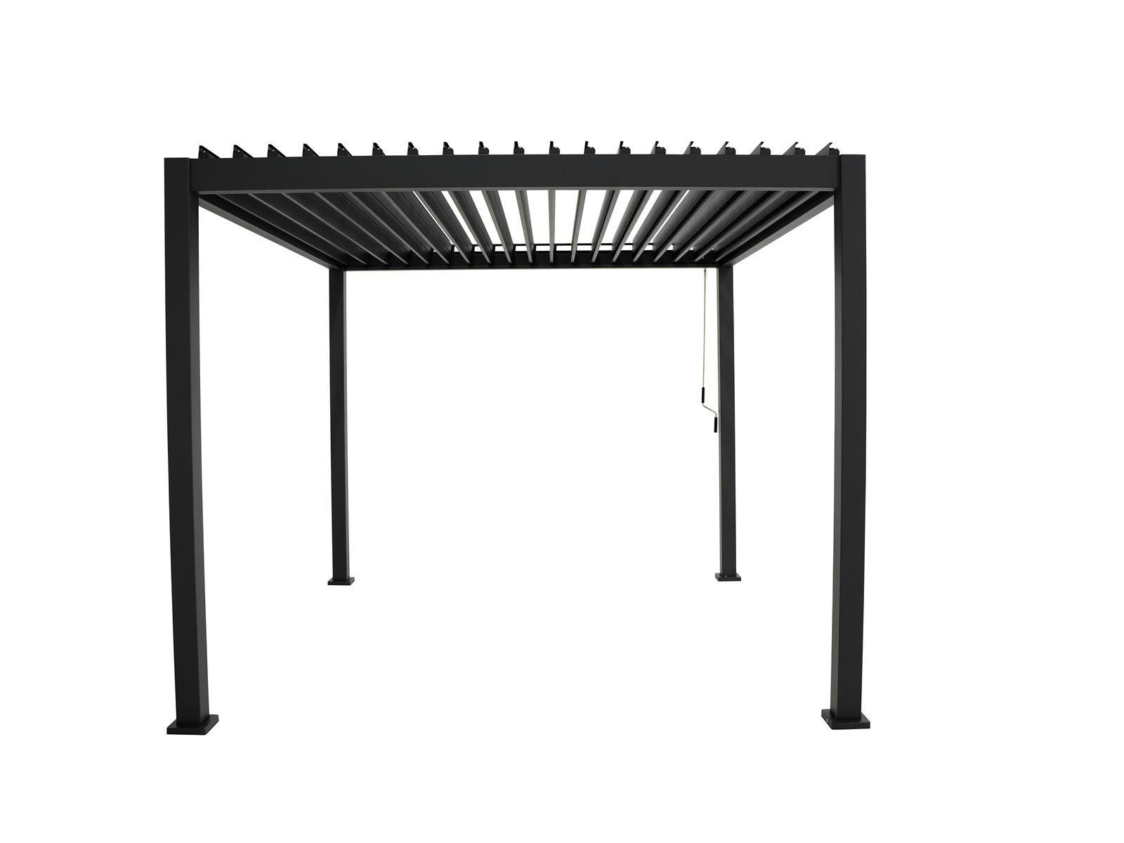 Thumbnail - Green Spirit Pergola »Mirador 3x3 Deluxe« Lamellendach Pergola Pavillon Überdachung, BxTxH: 301x301x251 cm, (1-tlg), ant...