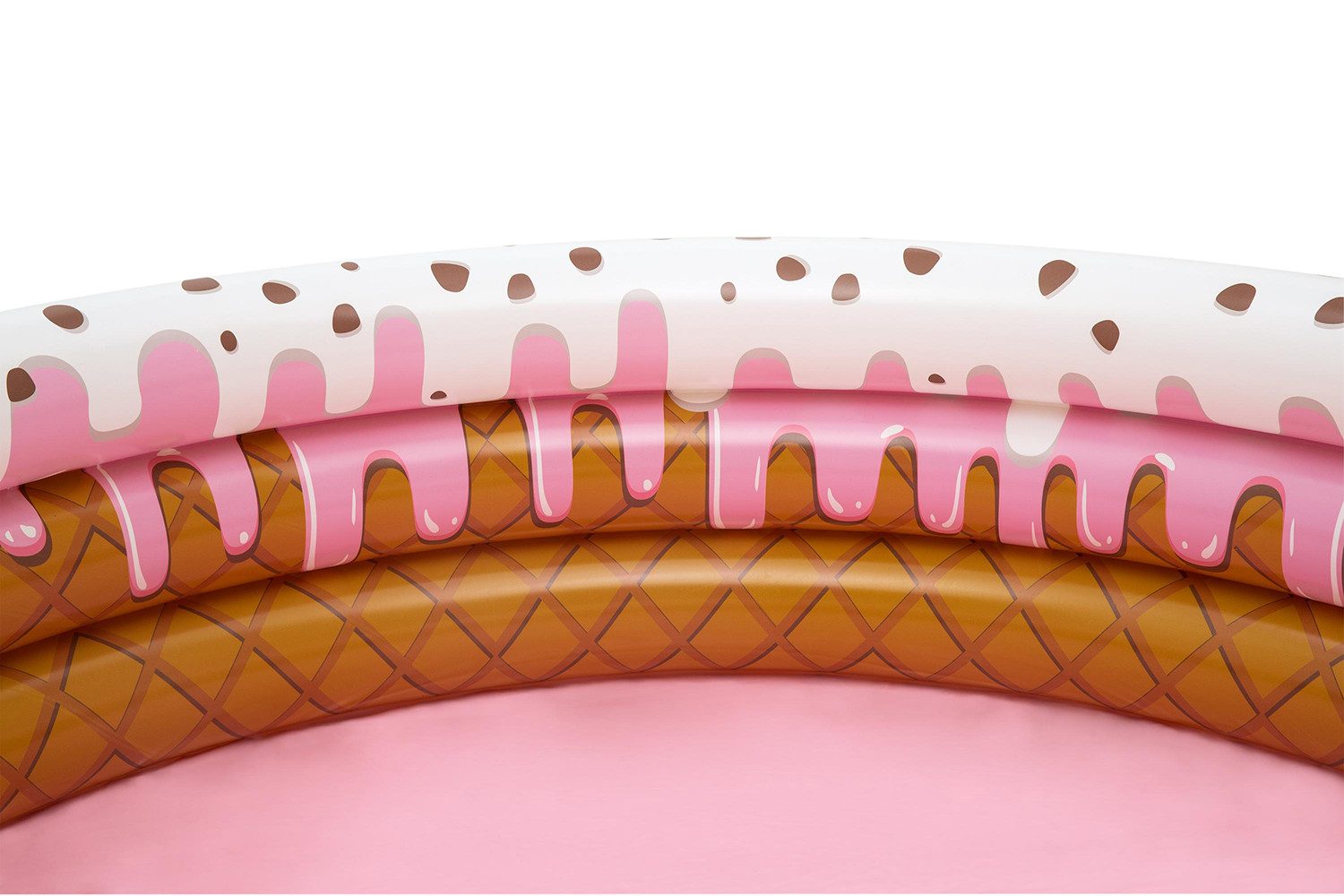 Bestway Planschbecken Sundae Funday, (Packung, 1-tlg., Ø 160 x 38 cm), Bedruckung als Waffeleis auf der Innen- und Außenseite