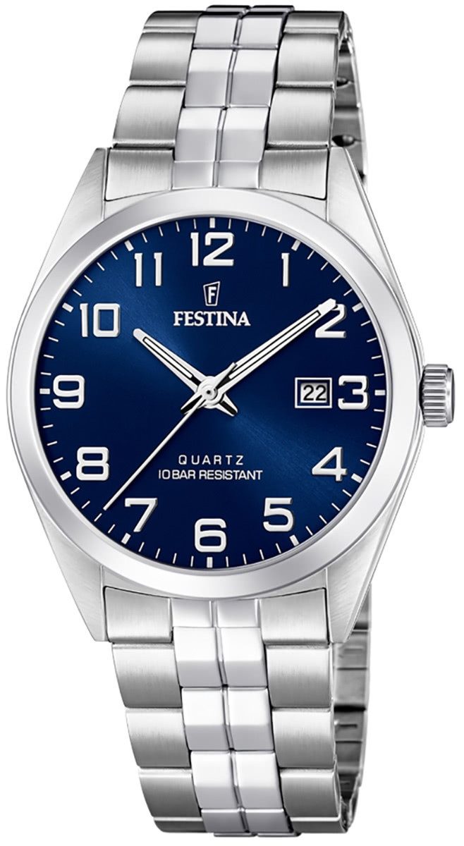Quarzuhr Festina Herren Uhr F20437/3 Edelstahl