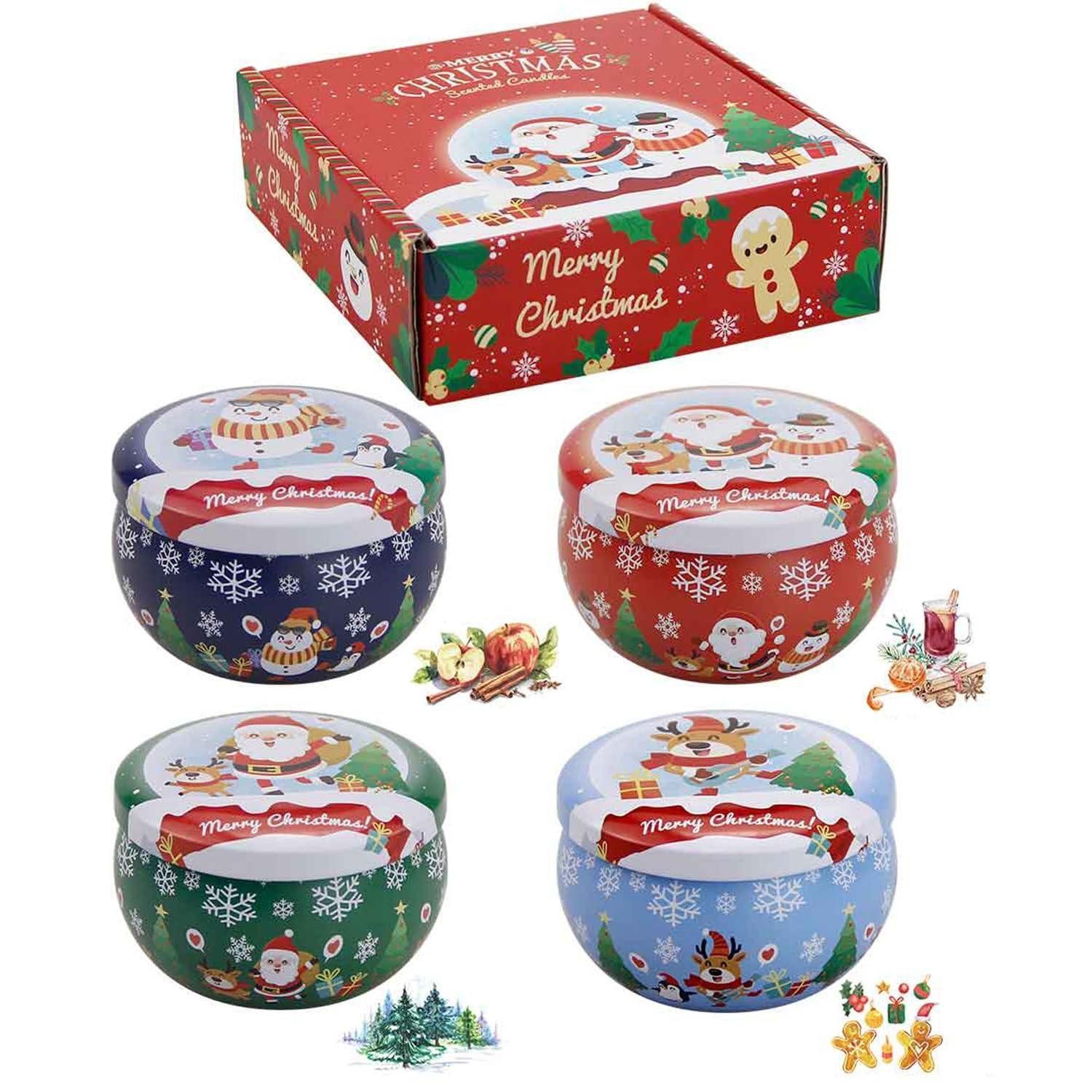 LuxusKollektion Duftkerze Duftkerzen Geschenkset 4er Sojawachs Aromatherapie