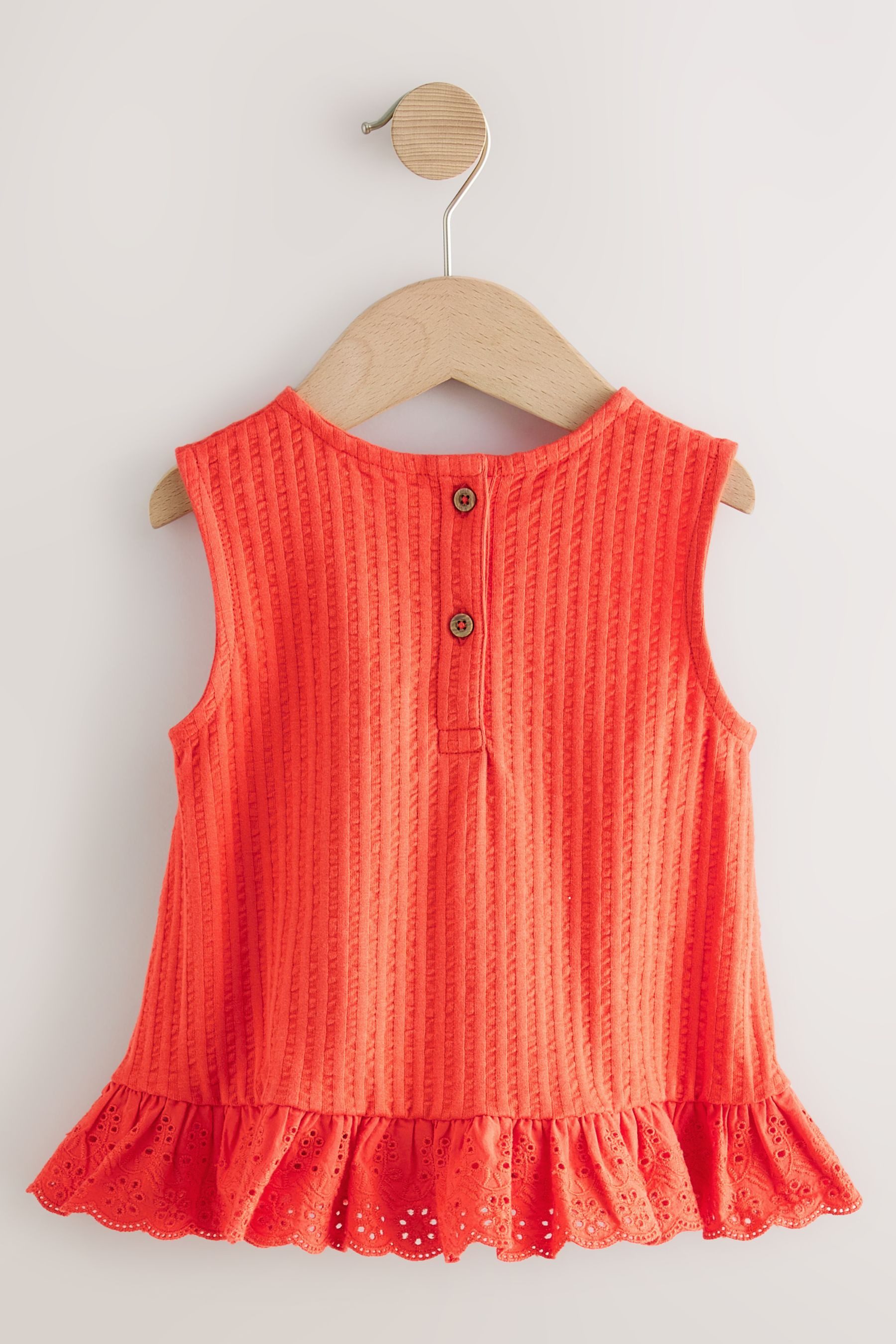 Next Blusentop Top mit Lochstickerei (1-tlg)