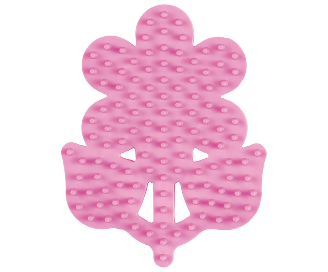 Hama Perlen Bügelperlen Hama Midi-Stiftplatte kl. Blume, pink