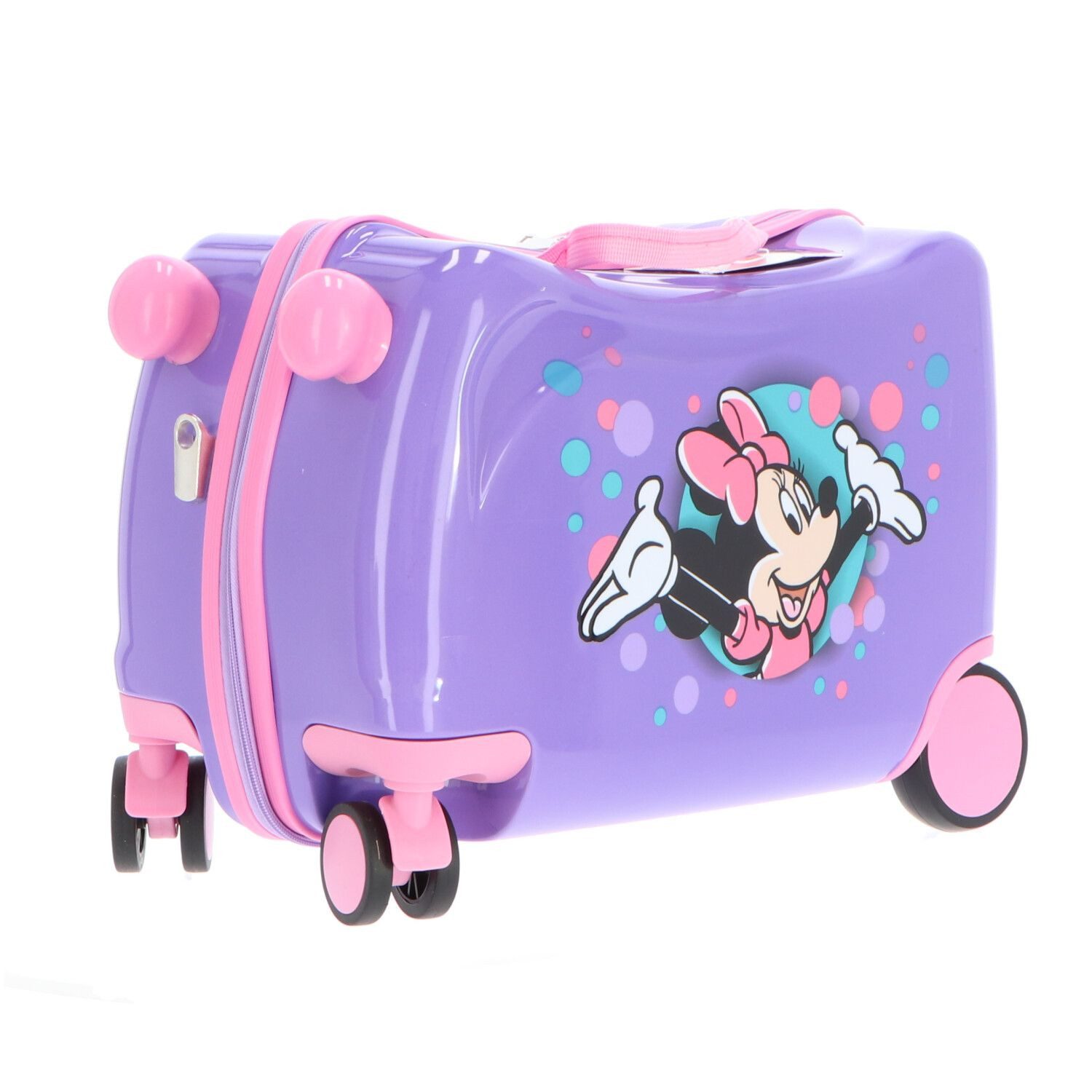 Disney Kinderkoffer Minnie Mouse Kinderkoffer zum Sitzen für Urlaub und Freizeit, 4 Rollen