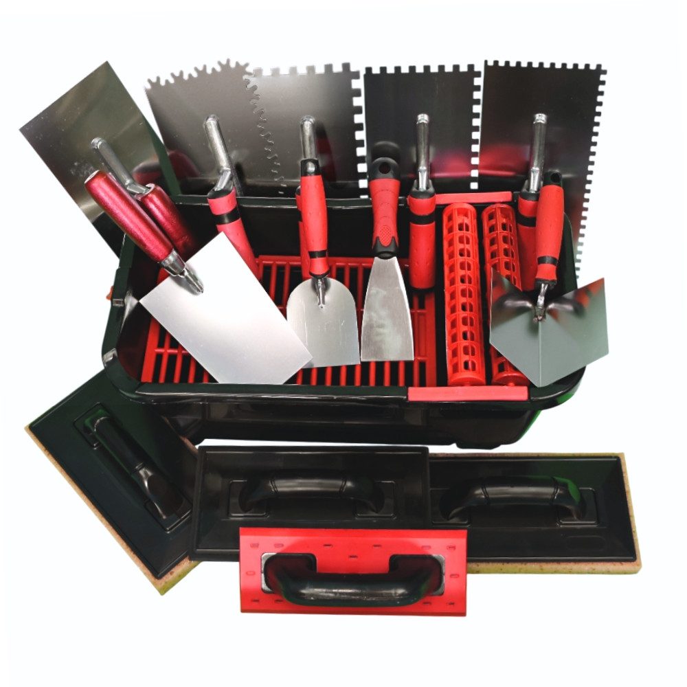 ConToo Fliesenspachtel Fliesenlegerset Fugbox 15-teilig Handwerkerset - CT03_15