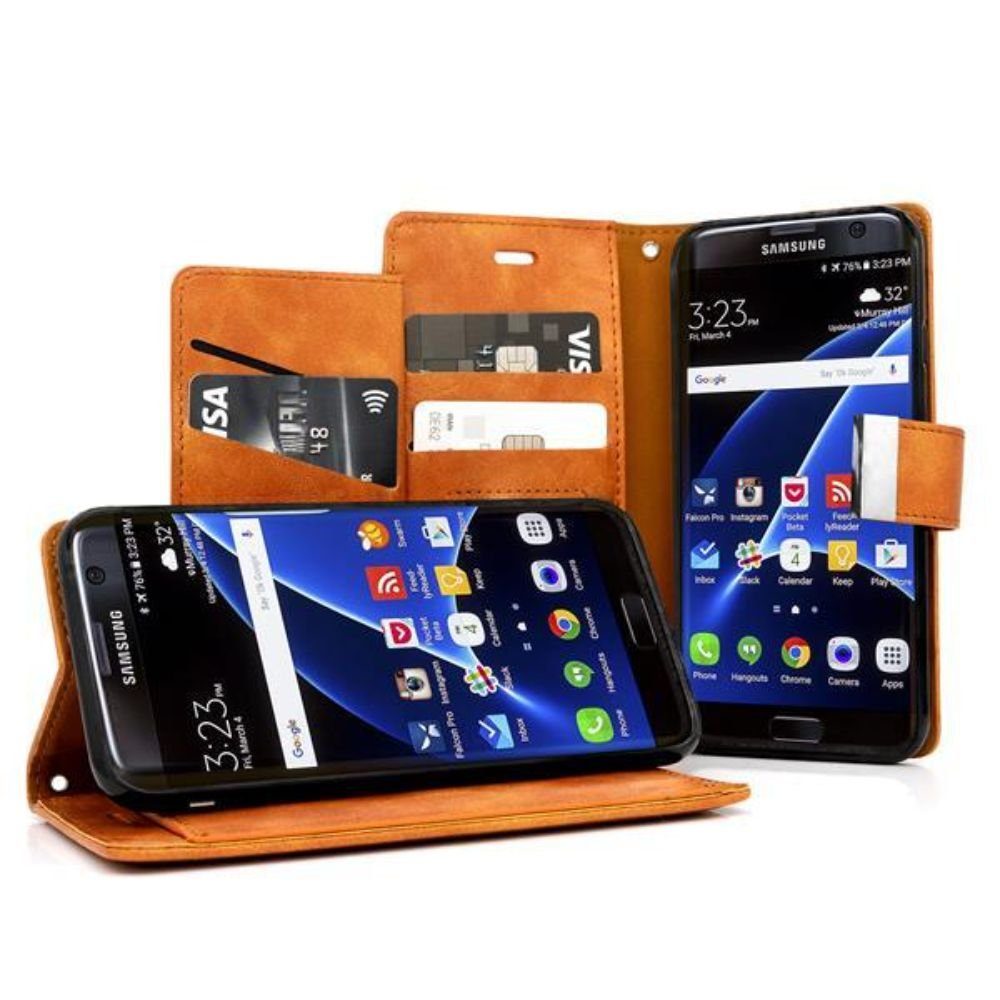 MyGadget Handyhülle »Flip Case Klapphülle 5x Kartenfach & Standfunktion« Samsung  Galaxy S7 online kaufen | OTTO