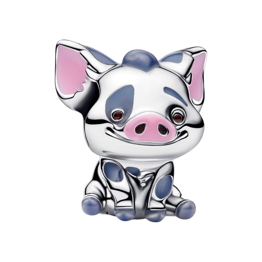 Pandora Charm-Einhänger 793843C01, Disney, Moana, Emaille, Schwein, Pua