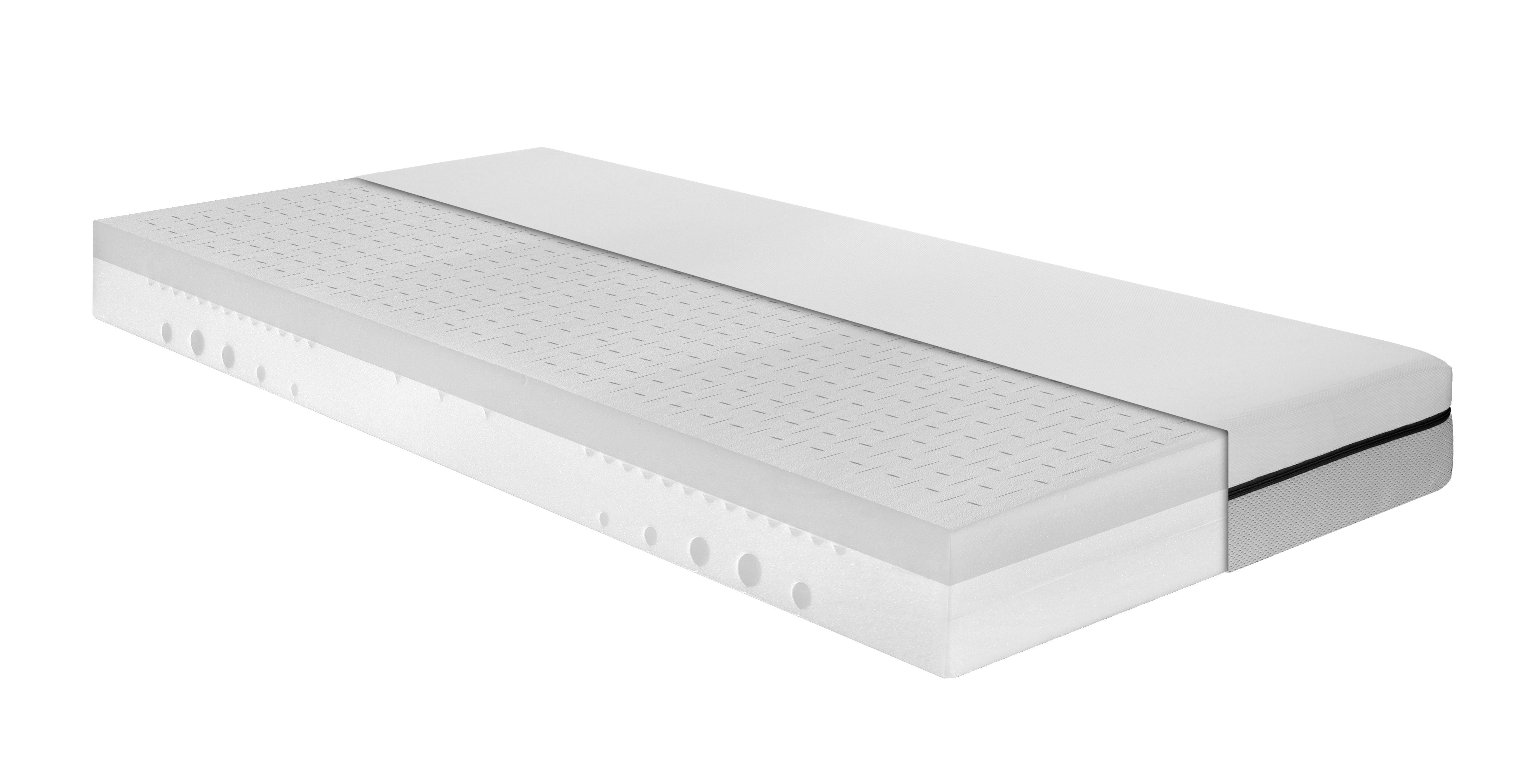 Kaltschaummatratze Smart, Wendematratze mit zwei unterschiedlich festen Liegeseiten, Irisette, 19 cm hoch, H3 und H4, 90x200 cm, 140x200 cm und weitere Größen