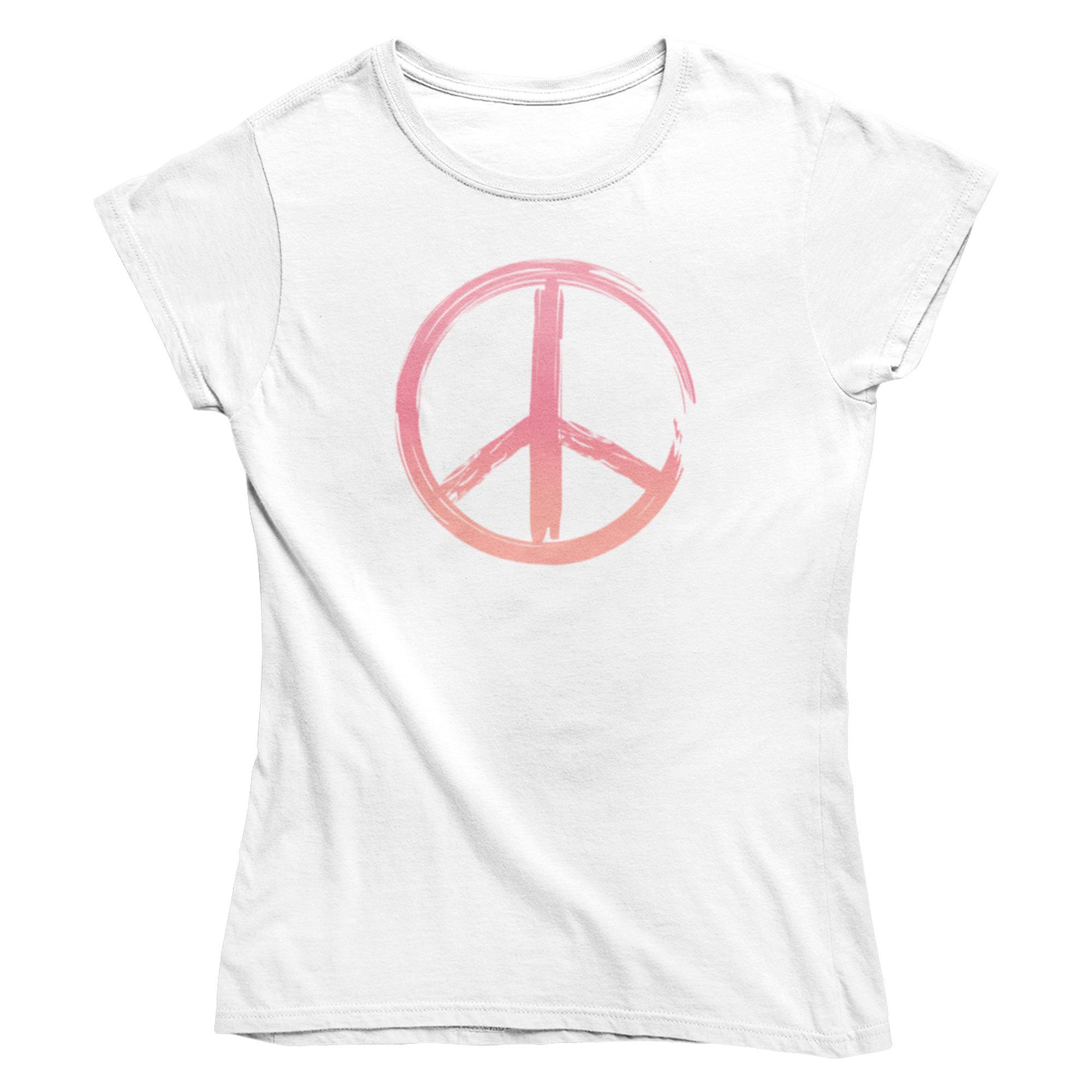 mamino Fashion T-Shirt Shirt Damen T sign -Peace