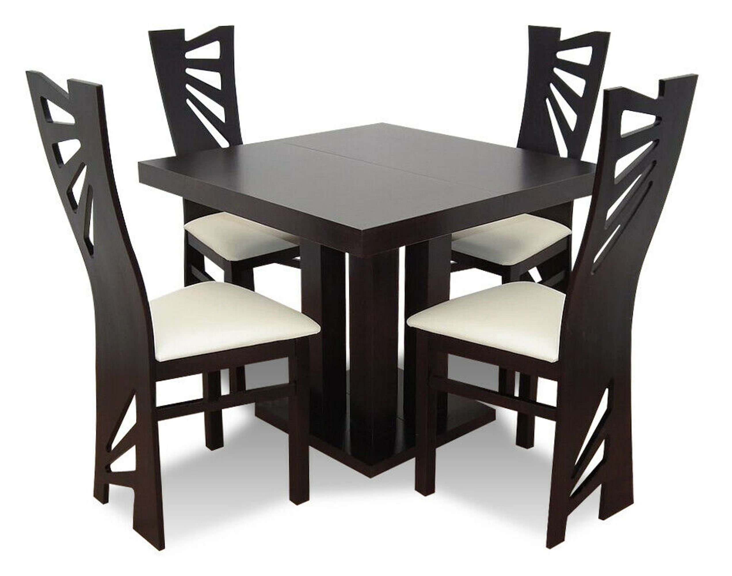 Stühle tlg.Set 4x Esszimmer Tisch JVmoebel Esstisch Set Holz Essgruppe, 5 Stuhl Garnitur Essgarnitur