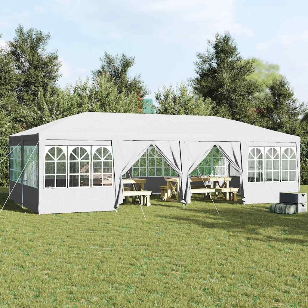 vidaXL Partyzelt Party-Zelt Weiß 800 x 400 x 266 cm Polyethylen