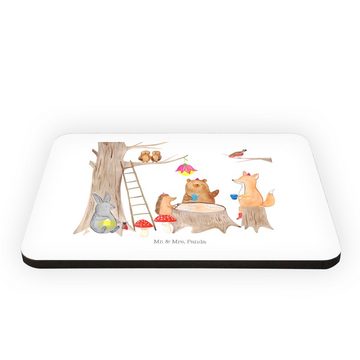 Mr. & Mrs. Panda Magnet Waldtiere Picknick - Weiß - Geschenk, Gute Laune, Tiermotive, Kühlsch (1-St), Lebendige Farben