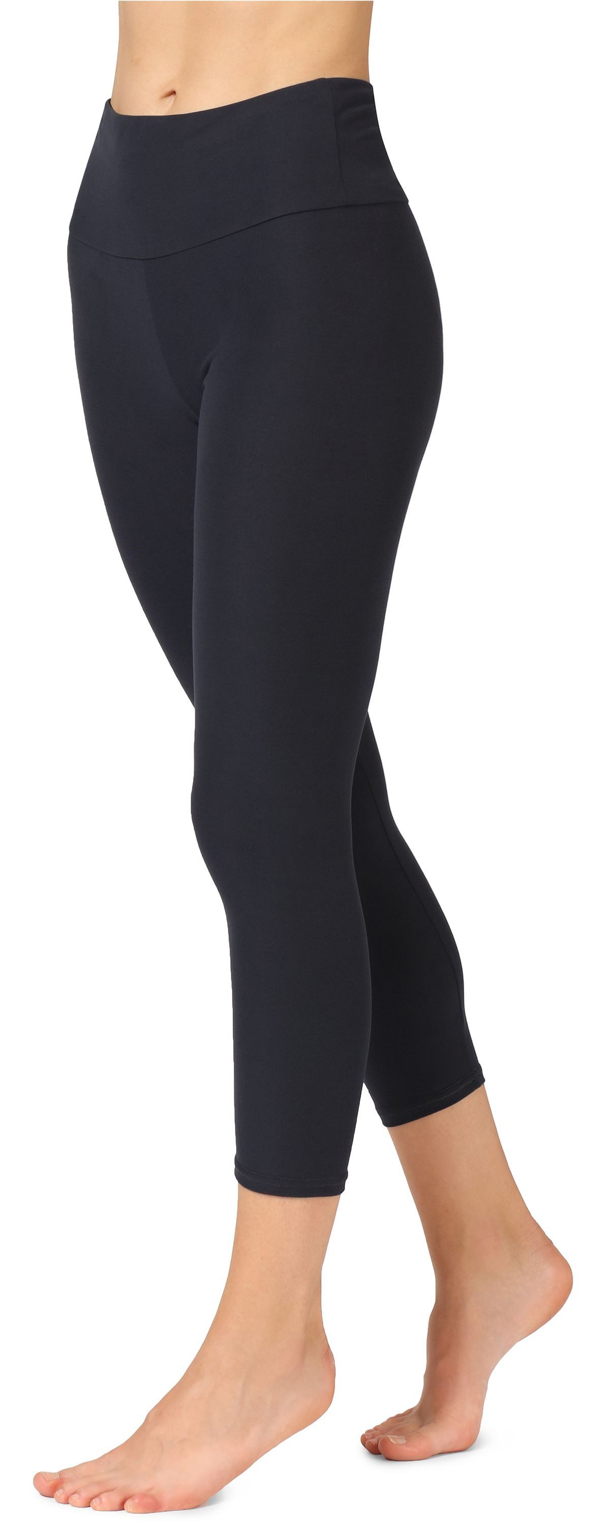 Merry Style Leggings Damen Caprihose 3/4 Hosen Sporthose MS10-301 (1-tlg) Breite Taille