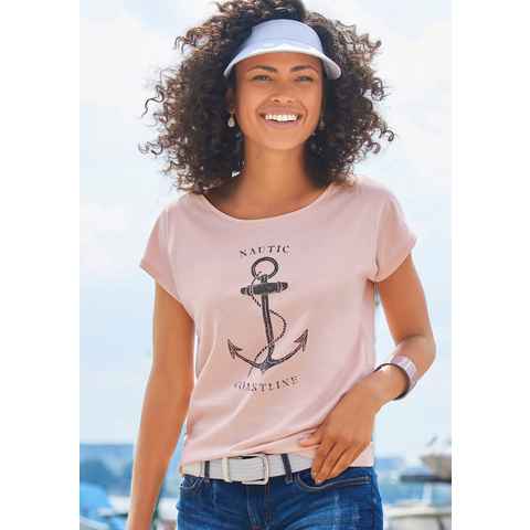 Beachtime T-Shirt mit maritimen Druck vorn