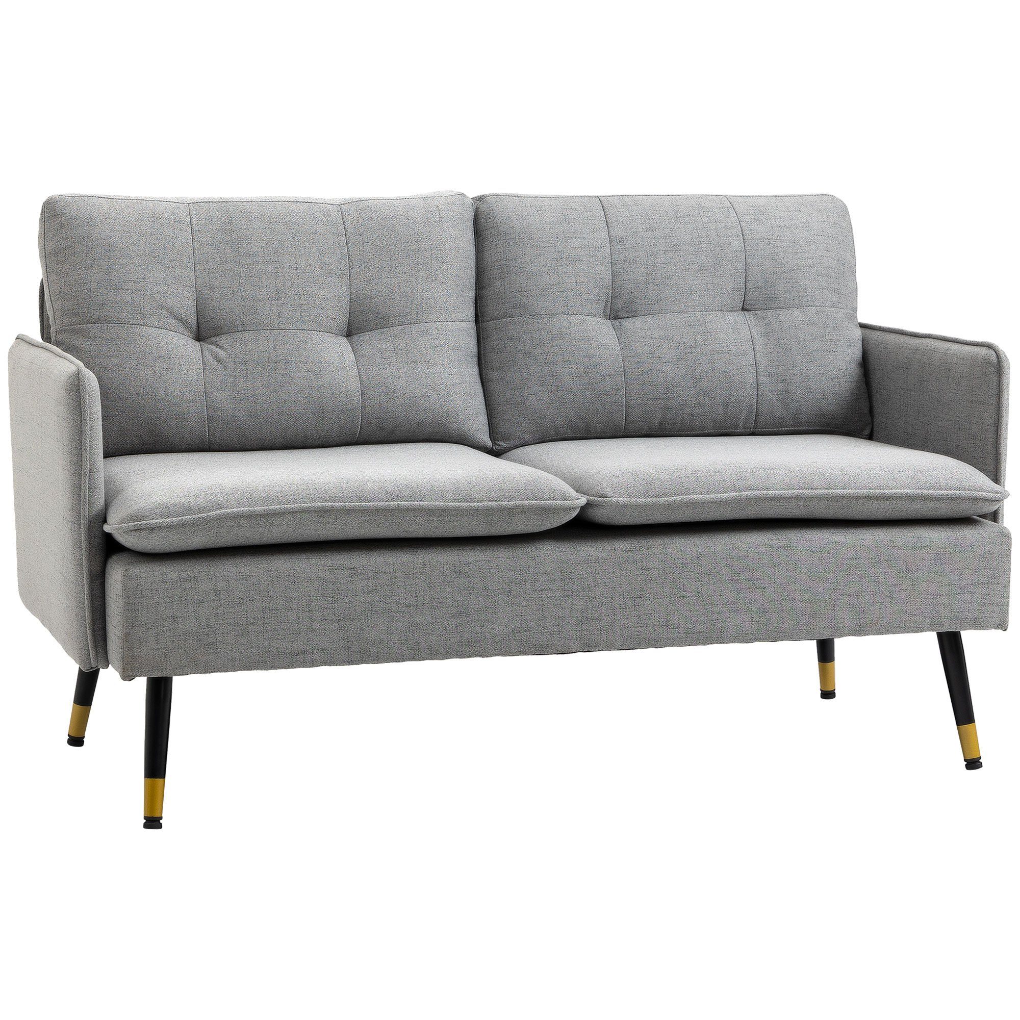 HOMCOM Sofa Couch mit Dickem Kissen, günstig online kaufen