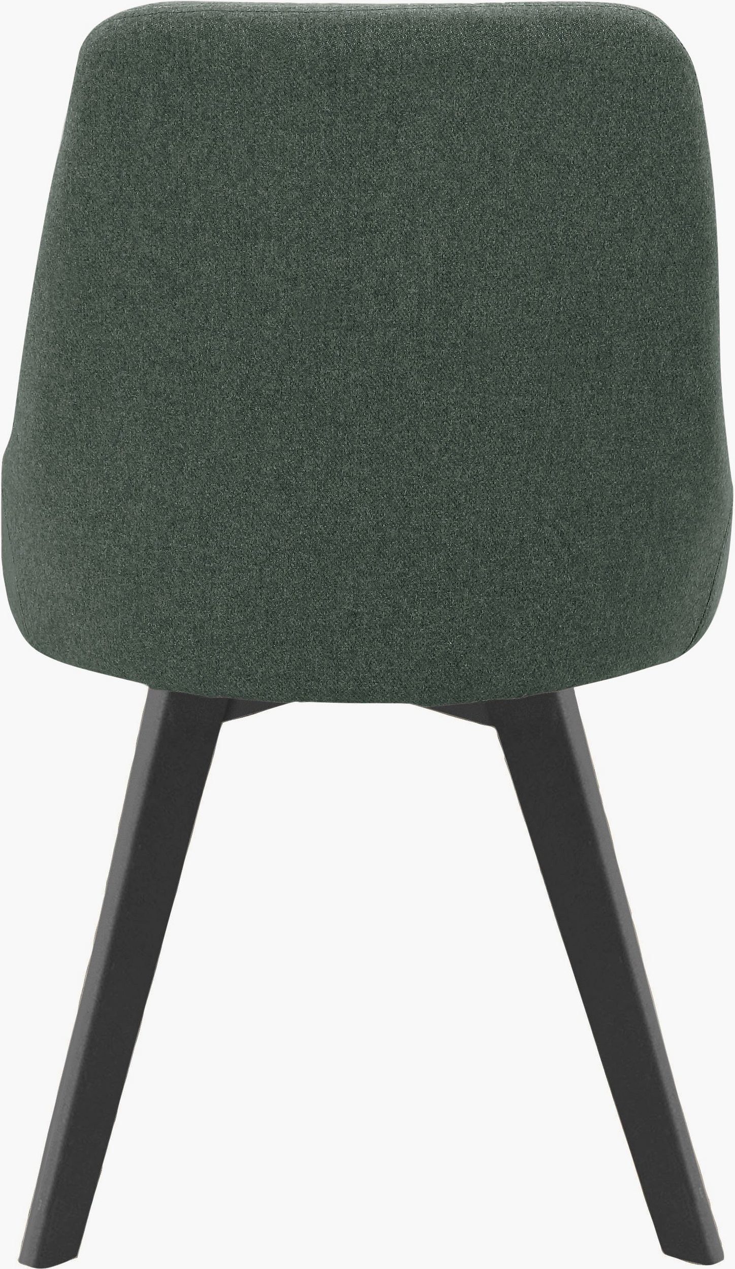 48 | Webstoff (Set, Metallgestell, 2 cm Esszimmerstuhl St), Bezug, Sitzhöhe Rafi2 dunkelgrün loft24 dunkelgrün