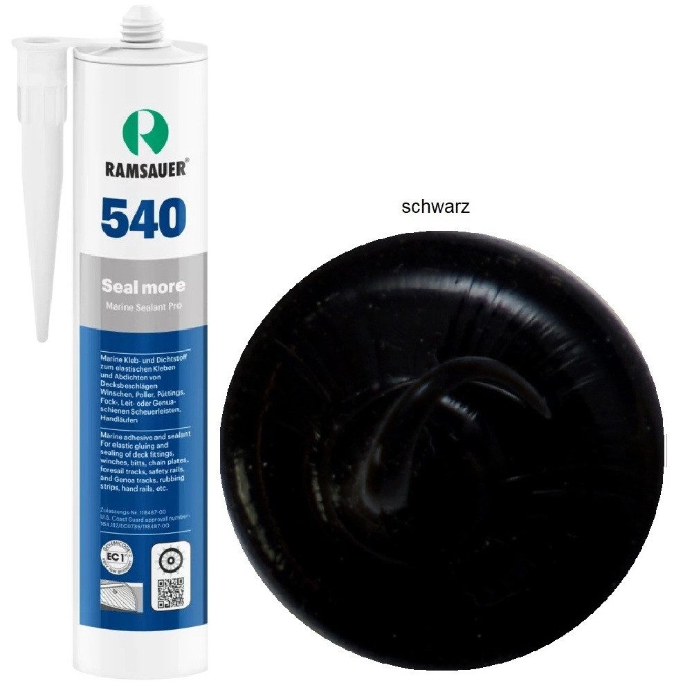Ramsauer Klebstoff Ramsauer Marine 540 Seal more 1K Hybrid Boot Klebstoff 490g Kartusche, Siliconfrei, Isocyanatenfrei, Lösungsmittelfrei
