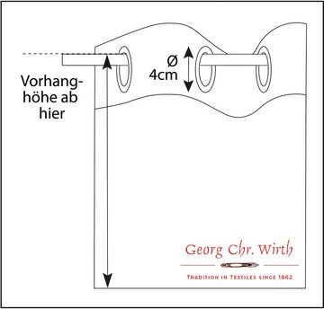 Vorhang Telfort, Wirth, Ösen (1 St), blickdicht, Jacquard