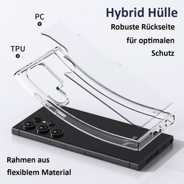 FITSU Handyhülle Transparente Hülle für Samsung Galaxy S23 Ultra Handyhülle 6,8 Zoll, Durchsichtige Schutzhülle für Samsung Galaxy S23 Ultra Hybrid Case