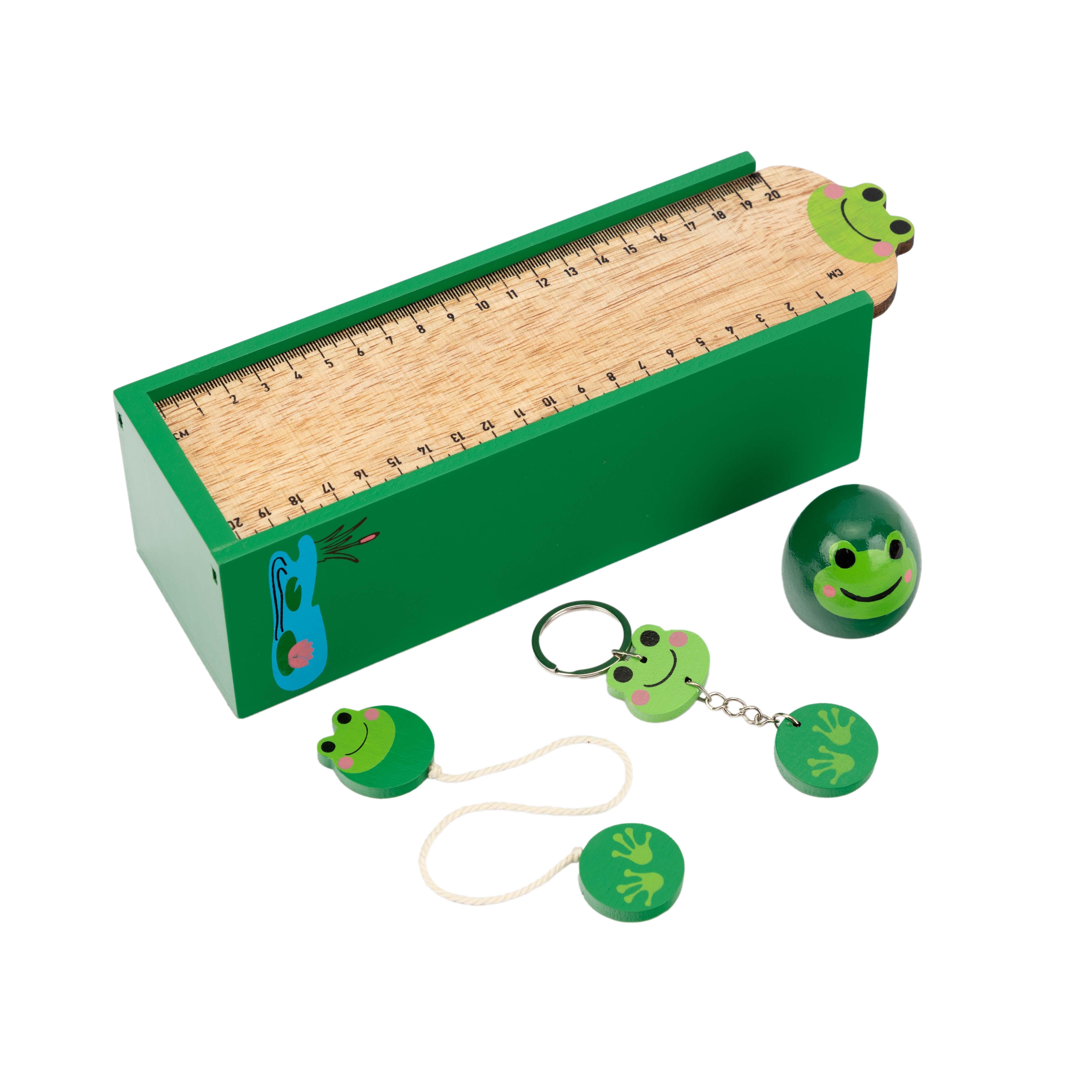 El Puente Lineal Schul-Starter-Set "Frosch", Handmade, Fair Trade
