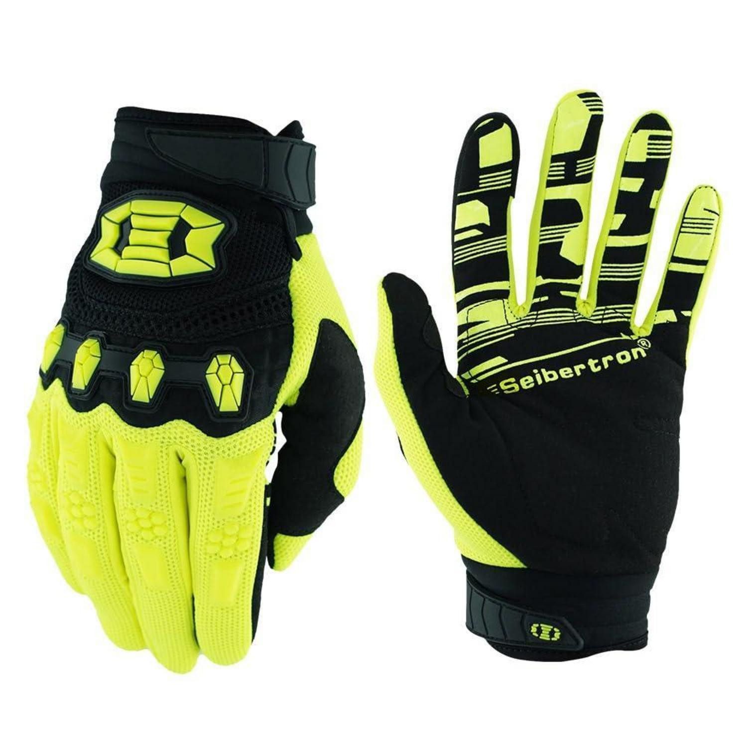 LuxusKollektion Fahrradhandschuhe Fahrradhandschuhe Halbfinger Gel Gelb XS (1-St)