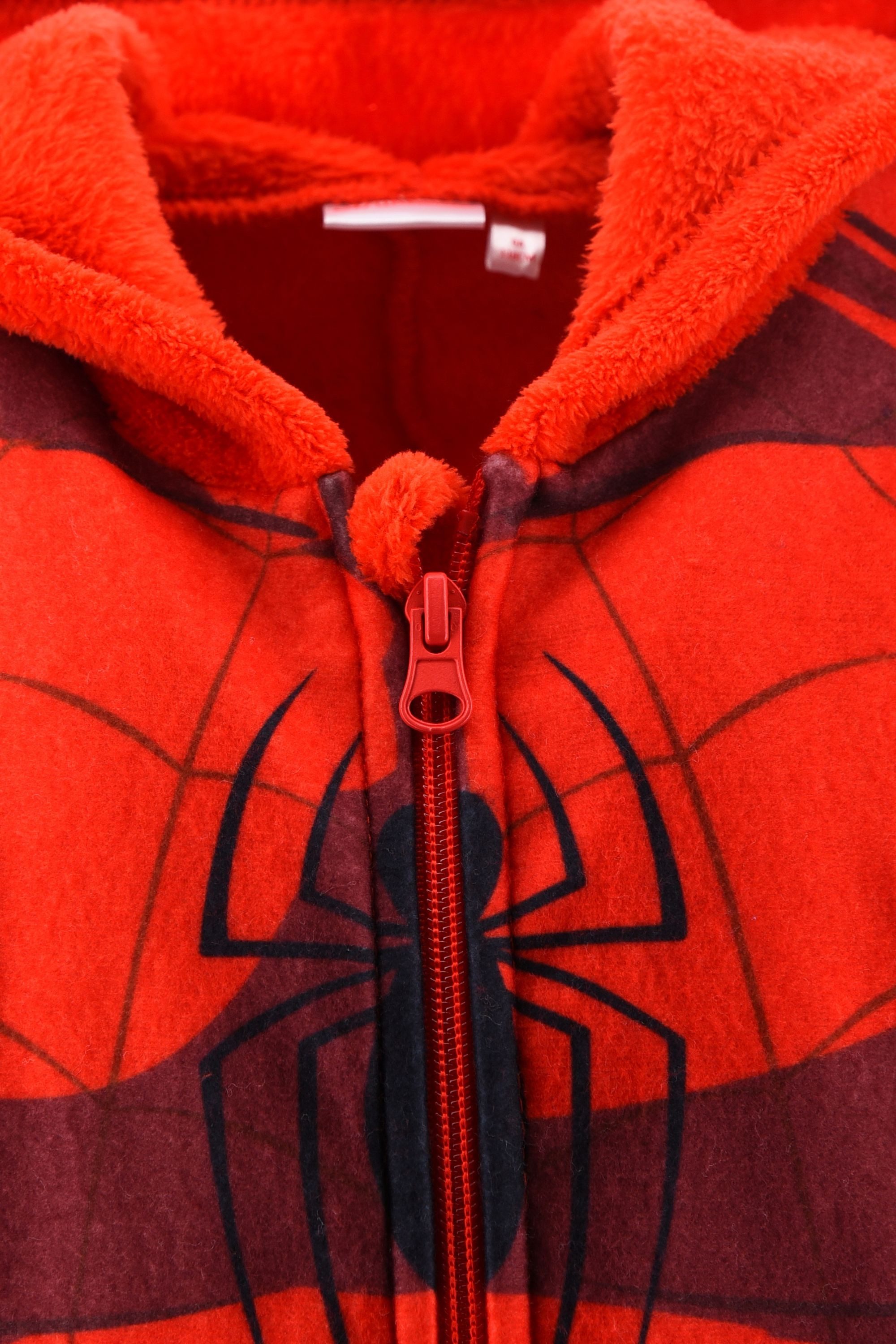 Spiderman Schlafanzug Schlafanzug Marvel Spiderman Jumpsuit Kostüm Schlafanzug Kinder Onesie (Spiderman) – Bild 4 von 5