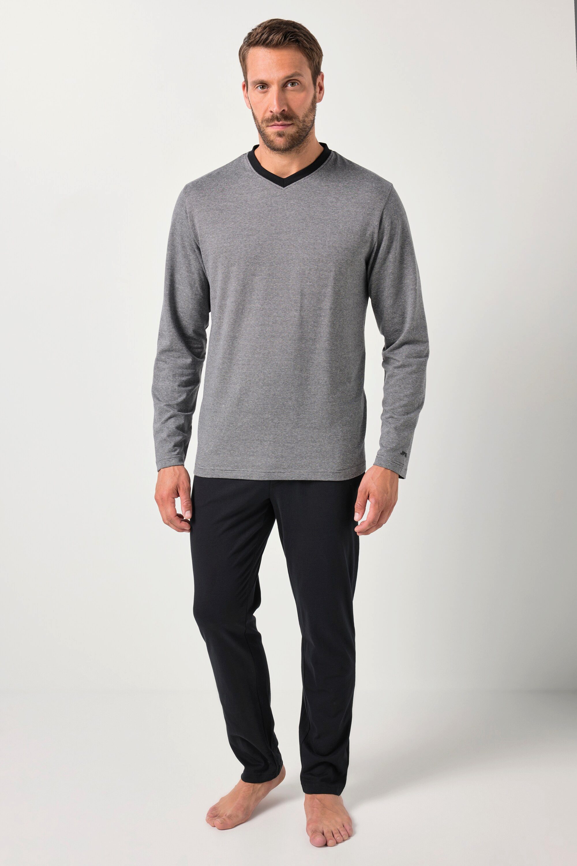 JP1880 Schlafanzug Schlafanzug Homewear Zweiteiler Kontrastdetails günstig online kaufen