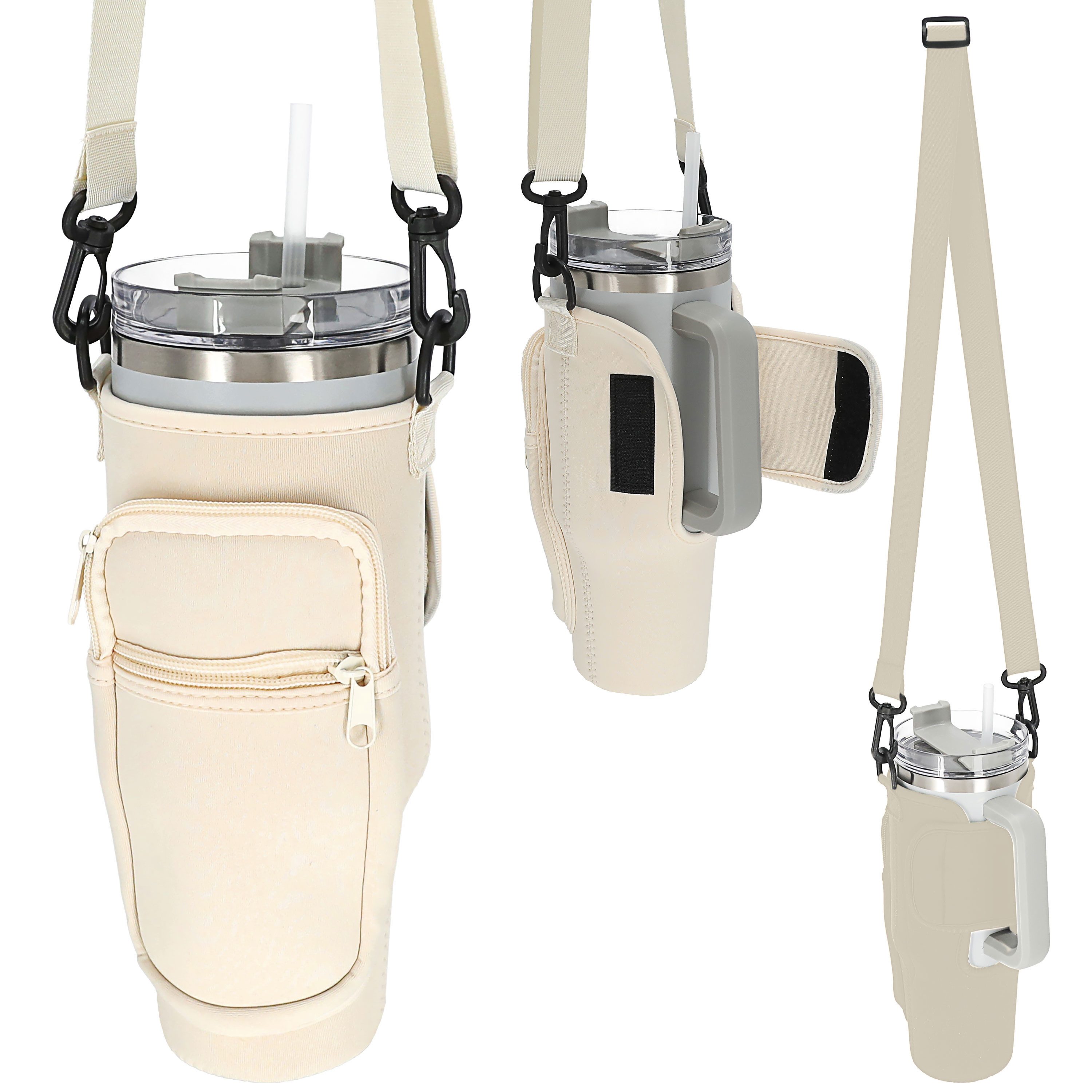CEPEWA Umhängetasche Umhängetasche für Thermobecher 1,2l beige 7x24cm Neopr günstig online kaufen