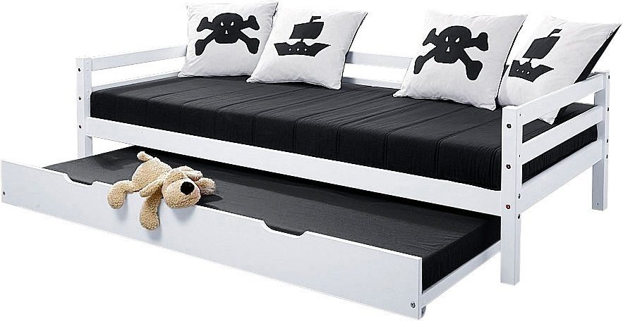schwarz Dream, mit Kinderbett Tagesbett Größen Hoppekids Matratze Piratenbett, ECO 2