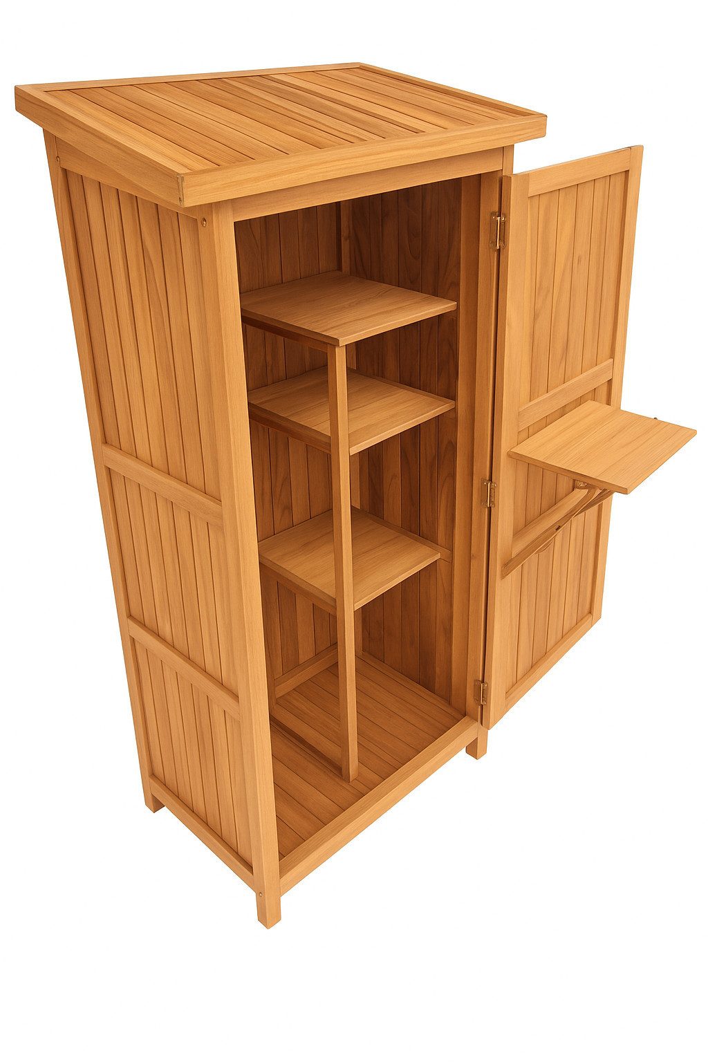 MR.DEKO Garten-Geräteschrank Swansea Teak 192 x günstig online kaufen