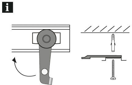 GARDINIA Gardinenstangenhalter Deckenträger, (2-St), Serie Aluminiumschiene günstig online kaufen