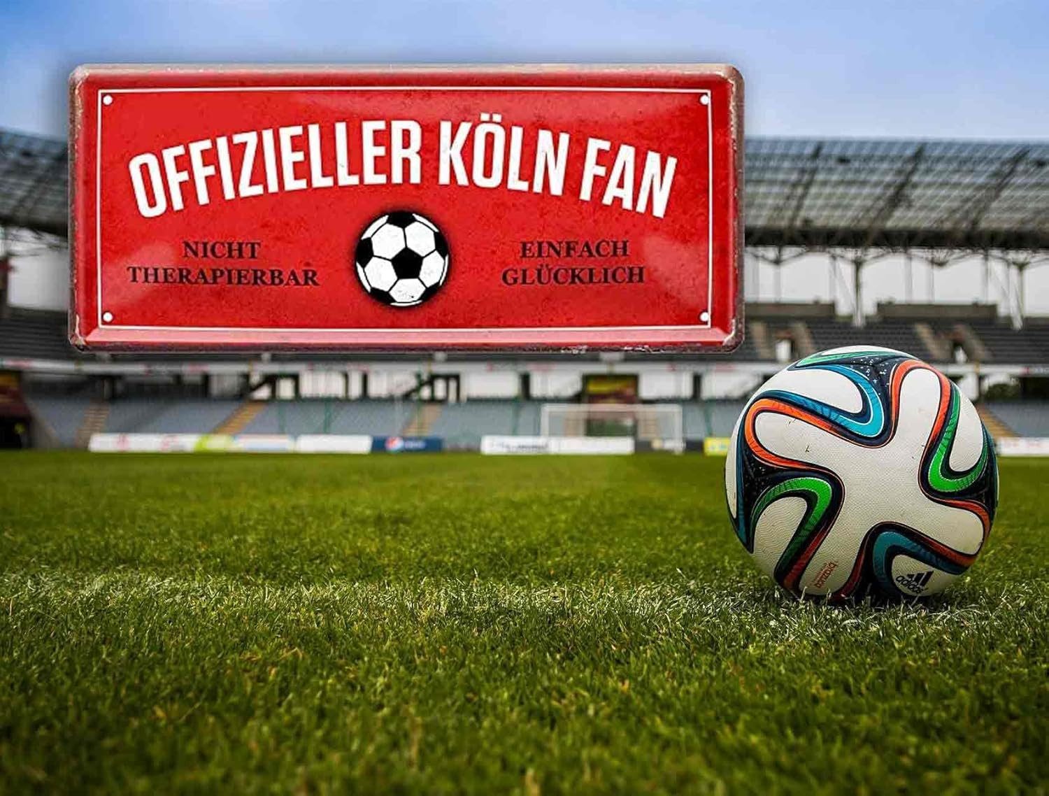 schilderkreis24 Metallschild Blechschild Offizieller Köln Fan 28x12cm günstig online kaufen