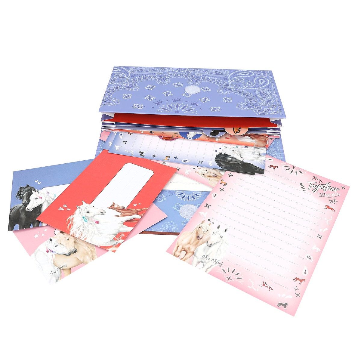 Miss Melody Briefpapier DEPESCHE Miss Melody Briefpapier BANDANA Fächermappe