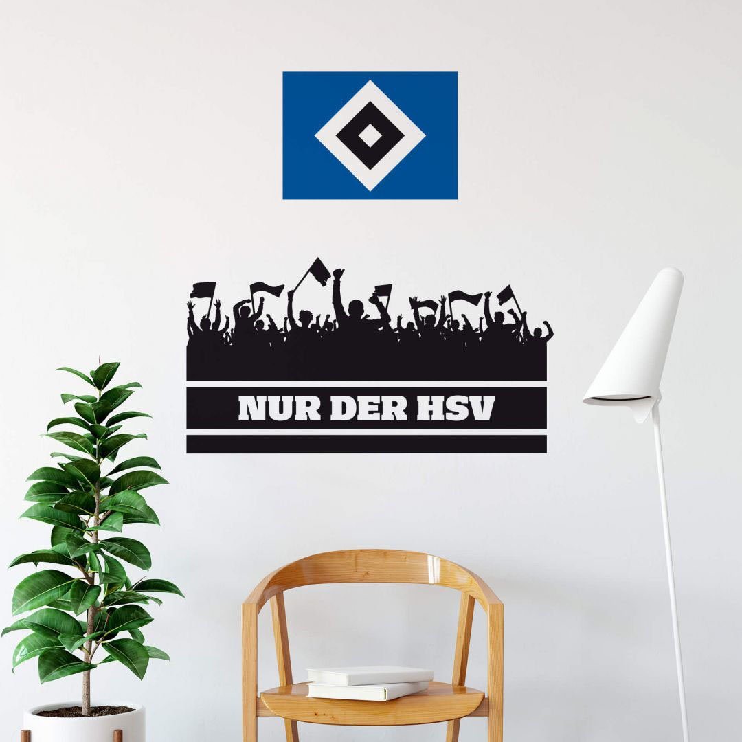 Wall-Art Wandtattoo Nur der HSV (1 Fans und St) Logo