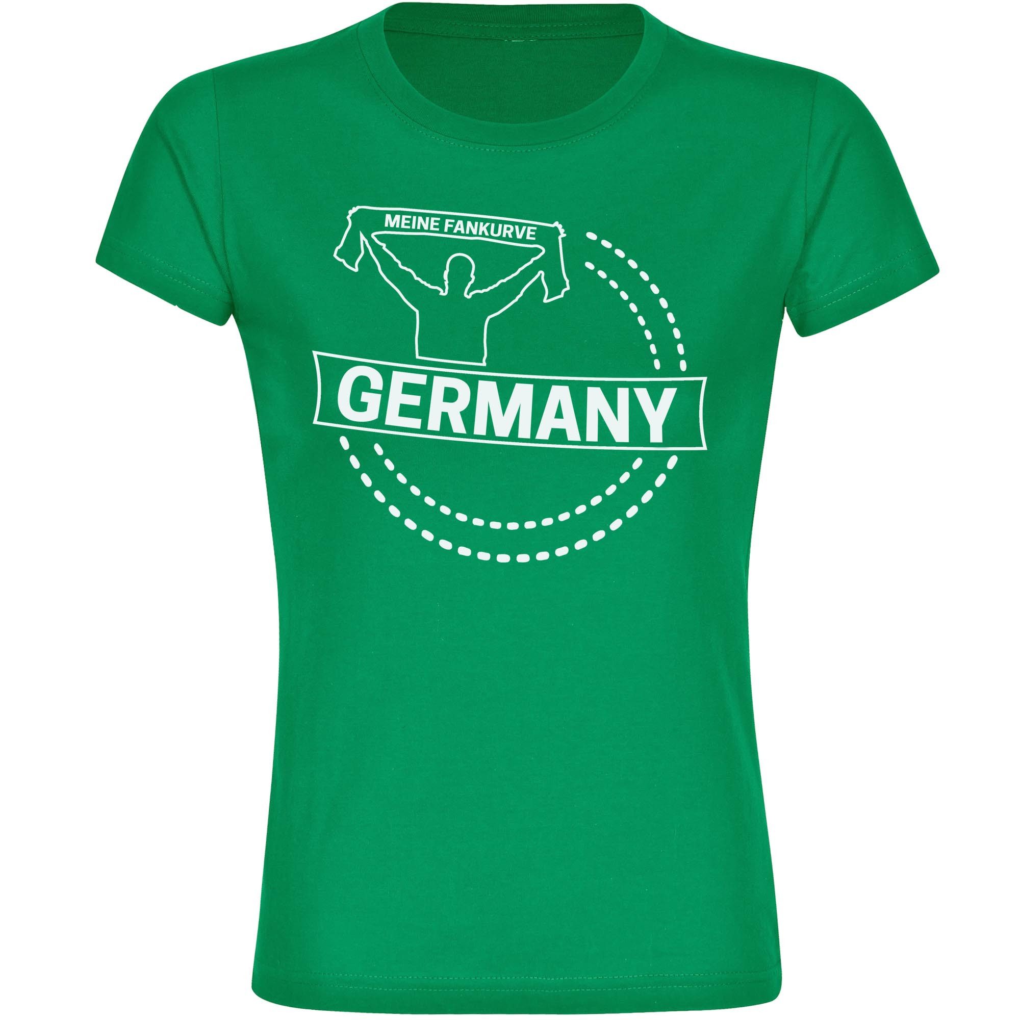 multifanshop T-Shirt Damen Germany - Meine Fankurve - Frauen
